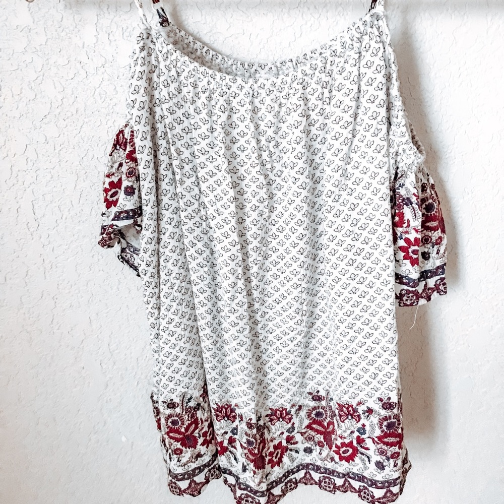 Cold Shoulder Boho Top